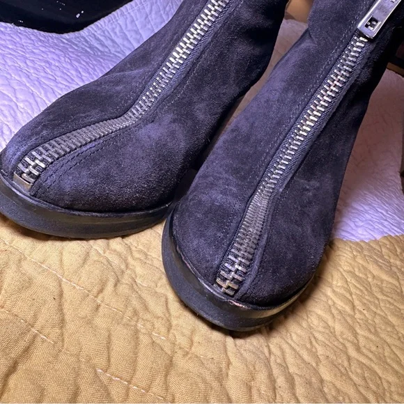 LOQ Andorra Lo Zipper Booties Black‎ Suede 37 - Picture 6 of 12